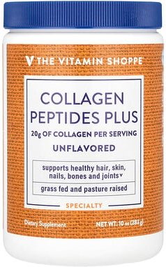 The Vitamin Shoppe, Collagen Peptides Plus, Unflavored, Kollagenpeptide Plus, geschmacksneutral, 283 g (10 oz.)