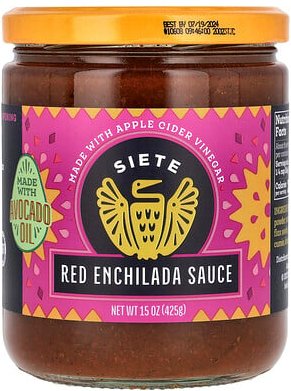 Siete, Red Enchilada Sauce, rote Enchilada-Sauce, 425 g (15 oz.)
