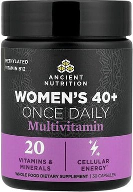Ancient Nutrition, Women's 40+ Multivitamin zur einmal täglichen Einnahme, 30 Kapseln