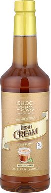ChocZero, Premium Syrup, Irish Cream, Premium-Sirup, irische Sahne, zuckerfrei, 750 ml (25,4 fl. oz.)