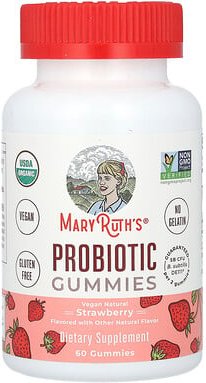 MaryRuth's, Probiotic Gummies, probiotische Fruchtgummis, Erdbeere, 60 Fruchtgummis (2,5 Milliarden KBE pro Fruchtgummi)