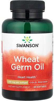 Thumbnail - Swanson, Wheat Germ Oil, Wheat Germ Oil, kalt gepresst, 1.130 mg, 60 Weichkapseln