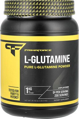 Primaforce, L-Glutamine Powder, L-Glutamin-Pulver, geschmacksneutral, 1 kg (35 oz.)