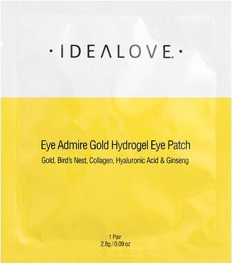 Idealove, Eye Admire Gold Hydrogel Eye Patches, Hydrogel-Augenpads, 1 Paar