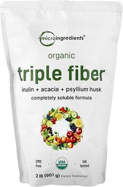 Micro Ingredients, Organic Triple Fiber, Bio-Dreifachfaser, 907 g (2 lb.)