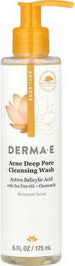 Thumbnail - DERMA E, Acne Deep Pore Cleansing Wash, Reinigungsgel für tiefe Poren, 175 ml (6 fl. oz.)