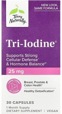 Terry Naturally, Tri-Iodine®, Tri-Iodine®, 25 mg, 30 Kapseln