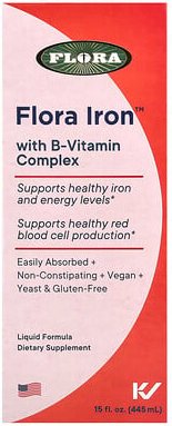 Flora, Eisen mit B-Vitamin-Komplex, 445 ml (15 fl. oz.)