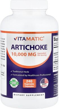 Thumbnail - Vitamatic, Artichock, Artischocke, 240 pflanzliche Kapseln (5.000 mg pro Kapsel)