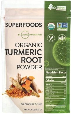 MRM Nutrition, Organic Turmeric Root Powder, Bio-Kurkuma-Wurzelpulver, 170 g (6 oz.)