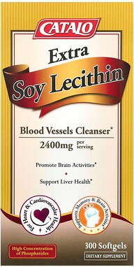 CATALO, Extra Soy Lecithin, Sojalecithin, extra, 300 Weichkapseln, (1.200 mg pro Weichkapsel)