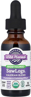 Oregon's Wild Harvest, Biodynamic®, SawLogs™, Baldrian-Mischung, 30 ml (1 fl. oz.)