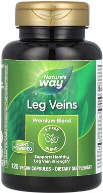 Nature's Way, Leg Veins, Premium Blend, Beinvenen, Premium-Mischung, 120 vegane Kapseln