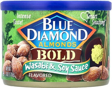 Blue Diamond, Mandeln, Fett, Wasabi und Sojasauce, 170 g (6 oz.)