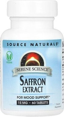 Thumbnail - Source Naturals, Serene Science®, Safranextrakt, 15 mg, 60 Tabletten