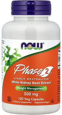 NOW Foods, Phase 2®, Strength Neutralizer, Stärkeneutralisator, 500 mg, 120 pflanzliche Kapseln