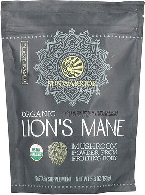 Sunwarrior, Be Well, Organic Lion's Mane, Bio-Löwenmähne, 150 g (5,3 oz.)