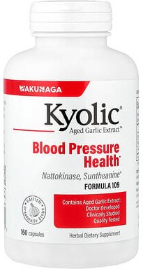 Thumbnail - Kyolic, Aged Garlic Extract™, Blutdruckgesundheit, Formel 109, 160 Kapseln
