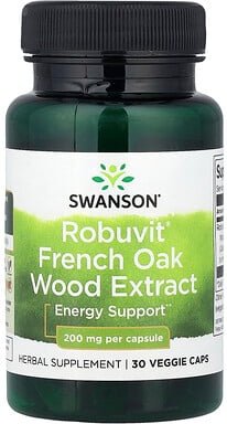 Thumbnail - Swanson, Robuvit® French Oak Wood Extract, französischer Eichenholzextrakt, 200 mg, 30 vegetarische Kapseln