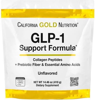 Thumbnail - California Gold Nutrition, GLP-1 Support Formula with hydrolyzed Marine Collagen Peptides, GLP-1-Support Formula mit hyd...