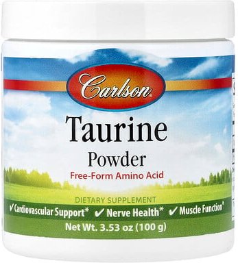 Carlson, Taurine Powder, Taurinpulver, 100 g (3,53 oz.)