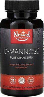 Nested Naturals, D-Mannose Plus Cranberry, 60 vegane Kapseln