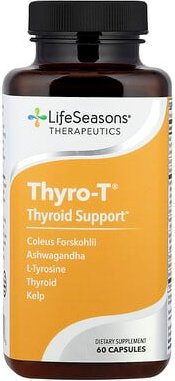 Thumbnail - LifeSeasons, Thyro-T, Thyroid Support, Unterstützung für die Schilddrüse, 60 pflanzliche Kapseln