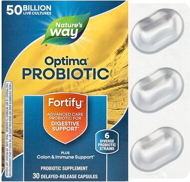 Thumbnail - Nature's Way, Optima® Probiotic, Fortify®, 30 Kapseln mit verzögerter Freisetzung