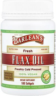 Barlean's, Frisches Leinöl, 100 Weichkapseln