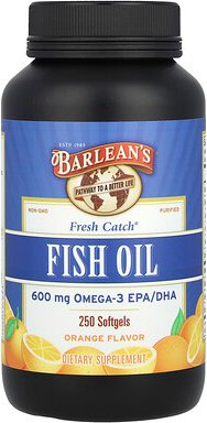Thumbnail - Barlean's, Fresh Catch®, Fischöl, Omega-3-EPA/DHA, Orange, 250 Weichkapseln (300 mg pro Weichkapsel)