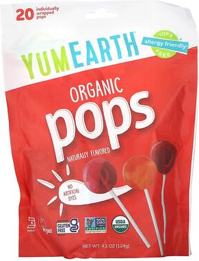 YumEarth, Bio-Pops, Verschiedene Geschmackssorten, 20 Pops, 4,2 oz (119,1 g)