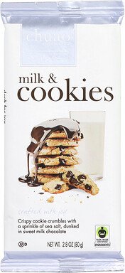 Chuao Chocolatier, Milk Chocolate Bar, Milk & Cookies, Milchschokoladenriegel, Milch und Kekse, 80 g (2,8 oz.)