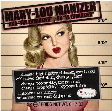 theBalm Cosmetics, Mary-Lou Manizer®, Highlighter, Shimmer, Lidschatten, 5 g (0,17 oz.)
