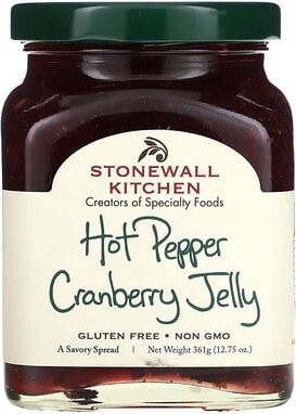 Stonewall Kitchen, Hot Pepper Cranberry Jelly, Pfeffer-Cranberry-Gelee, mittel, 361 g (12,75 oz.)