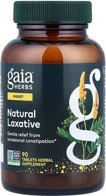 Gaia Herbs, Natural Laxative, natürliches Abführmittel, 90 Tabletten