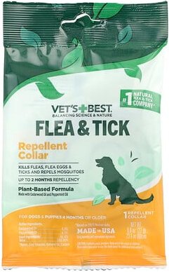 Vets Best, Flea & Tick Repellent Halsband, für Hunde und Welpen, ab 4 Monaten, 1 Stück