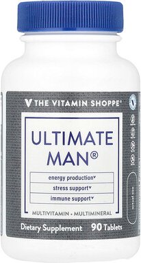 The Vitamin Shoppe, Ultimate Man®, Multivitamin & Multimineral, Multivitamin und Mineralstoff, 90 Tabletten