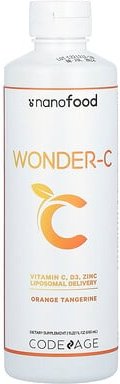 Thumbnail - Codeage, Nanofood, Wonder-C, Nano-Food, Vitamin C, Orange-Mandarine, 450 ml (15,22 fl. oz.)