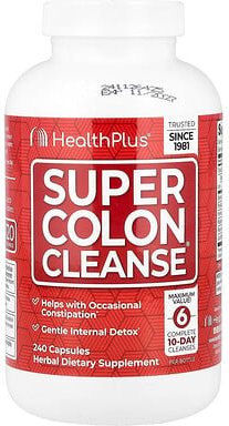 Health Plus, Super Colon Cleanse, Darmreinigung, 240 Kapseln