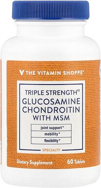 The Vitamin Shoppe, Triple Strength Glucosamine Chondroitin With MSM, Glucosamin-Chondroitin mit MSM, 60 Tabletten