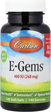 Carlson, E-Gems®, 268 mg (400 IU), 140 Weichkapseln
