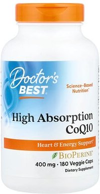 Thumbnail - Doctor's Best, High Absorption CoQ10, hochabsorbierendes CoQ10, 180 pflanzliche Kapseln
