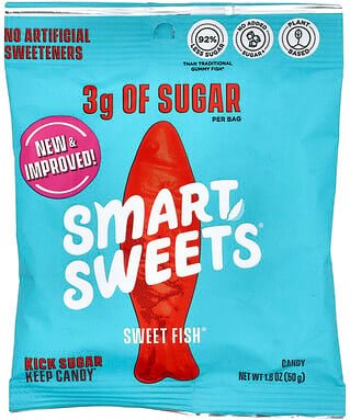 SmartSweets, Süßer Fisch, Beere, 50 g (1,8 oz.)