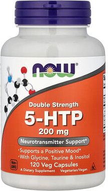 NOW Foods, 5-HTP mit Glycin, Taurin und Inosit, 120 pflanzliche Kapseln