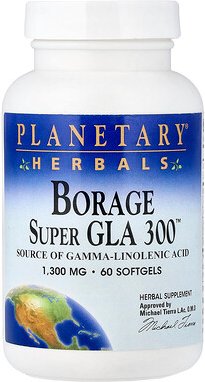 Planetary Herbals, Borage Super GLA 300™, Borretsch Super GLA 300™, 1.300 mg, 60 Weichkapseln