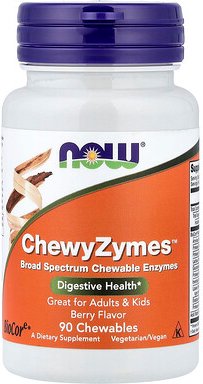 NOW Foods, ChewyZymes™, Beere, 90 Kautabletten