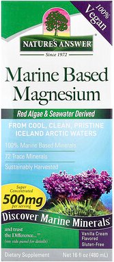 Nature's Answer, Marine Based Magnesium, Vanilla Cream, Magnesium aus dem Meer, Vanillecreme, 480 ml (16 fl. oz.)