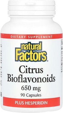 Natural Factors, Citrus Bioflavonoids Plus Hesperidin, Zitrus-Bioflavonoide plus Hesperidin, 650 mg, 90 Kapseln