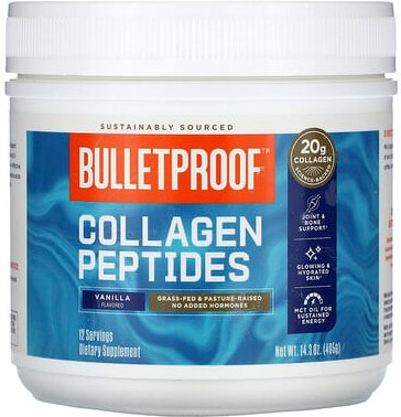 BulletProof, Collagen Peptides, Kollagenpeptide, Vanille, 405 g (14,3 oz.)