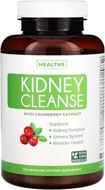 Healths Harmony, Kidney Cleanse With Cranberry Extract, Nierenreinigung mit Cranberry-Extrakt, 120 Kapseln